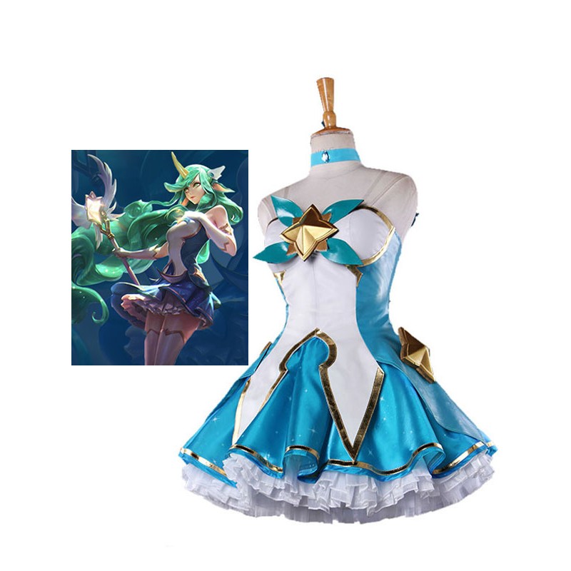 Lol Star Guardian Soraka Set completo Costumi Cosplay Halloween
