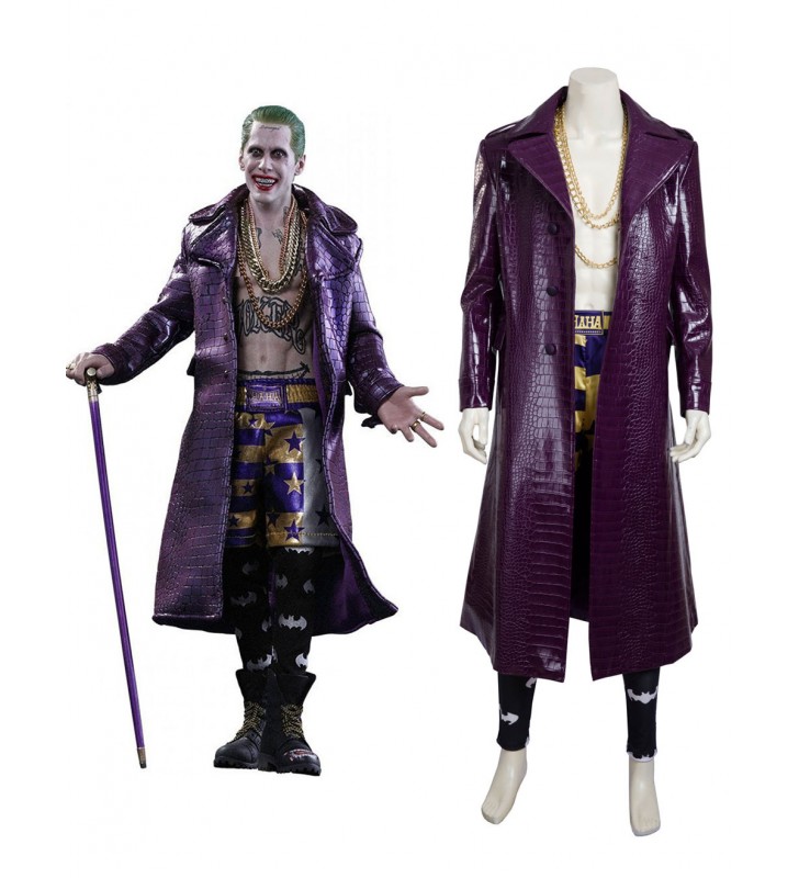 Carnevale di Film TV 2023 Suicide Squad Joker 2017 Film Carnevale Deluxe Edition in 4 pezzi Costumi Cosplay Halloween