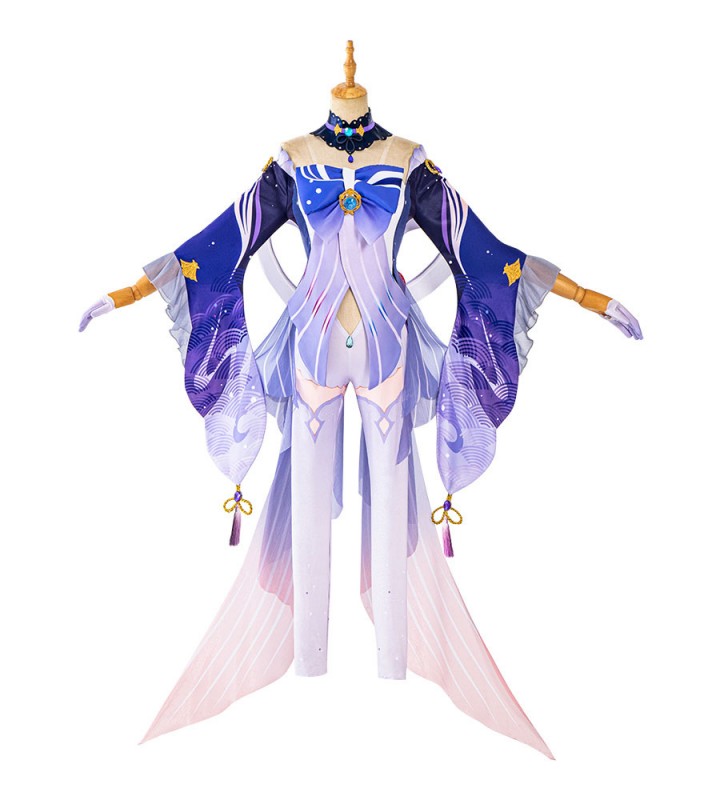 Genshin Impact Sangonomiya Kokomi Costume Mihoyo Gioco Set completo Costumi Cosplay Carnevale Halloween