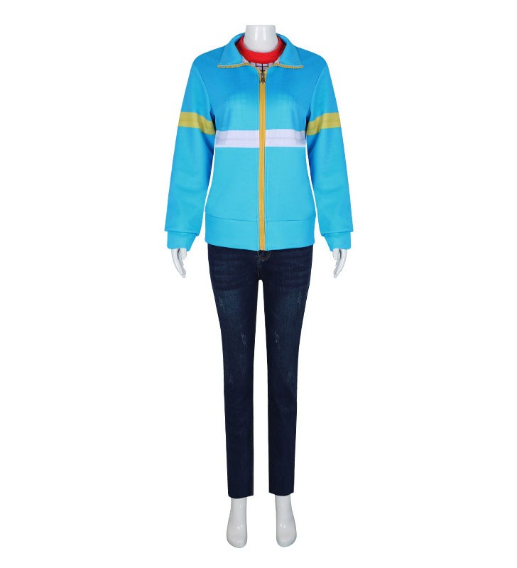 TV Drama Stranger Things Stagione 4 Max Mayfield Blue Sportswear Set di Costumi Cosplay Halloween