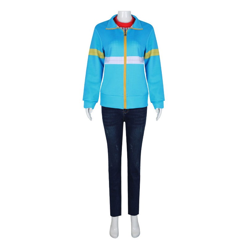 TV Drama Stranger Things Stagione 4 Max Mayfield Blue Sportswear Set di Costumi Cosplay Halloween