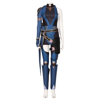 per altri giochi Gioco d#39;azione Dettagli in metallo blu scuro Costumi Cosplay