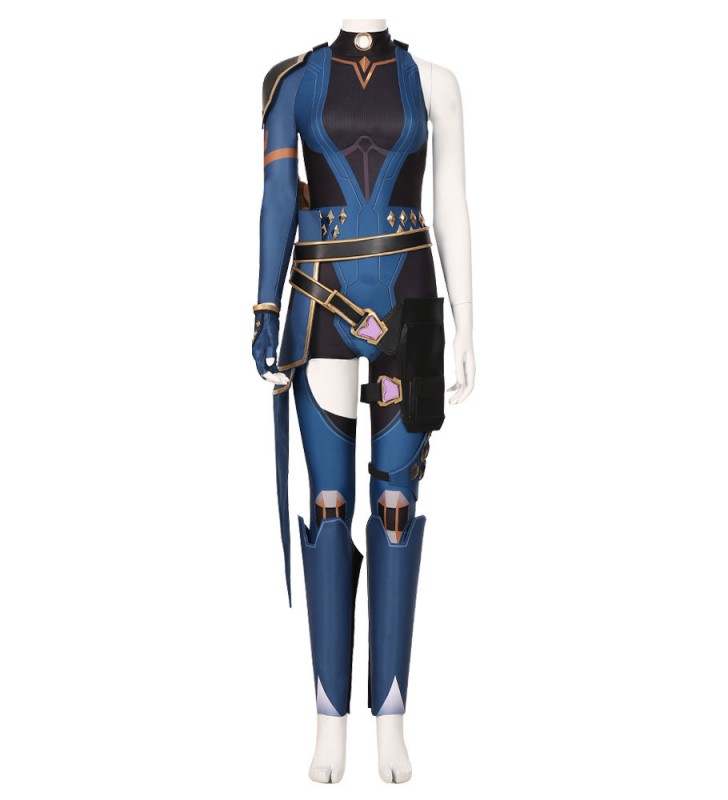 per altri giochi Gioco d#39;azione Dettagli in metallo blu scuro Costumi Cosplay