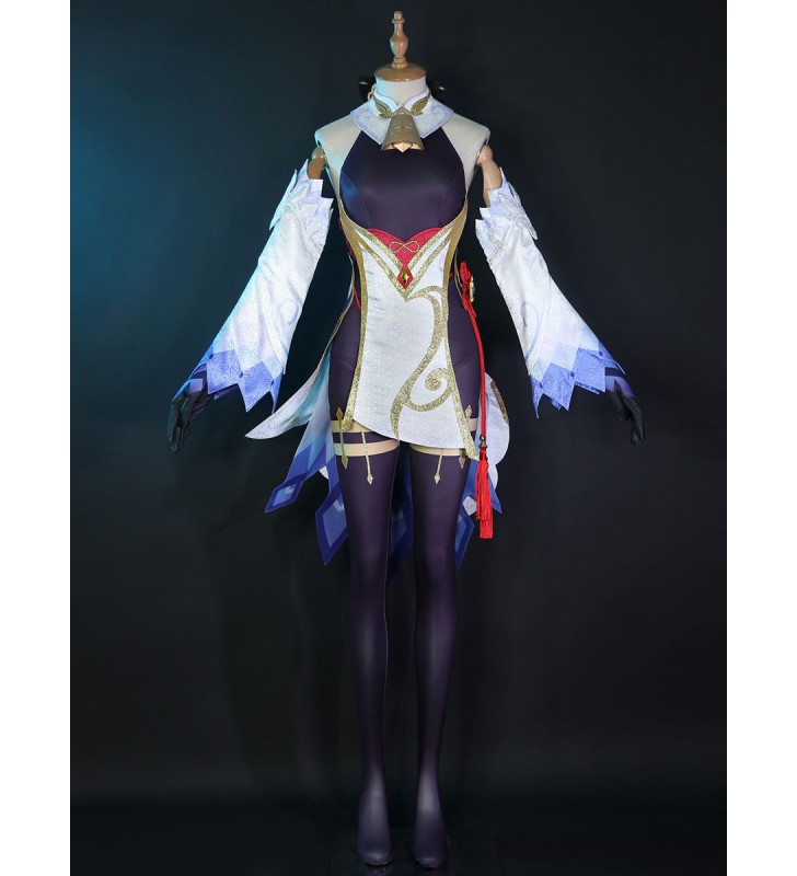Set di 6 pezzi del di Genshin Impact Ganyu Costumi Cosplay Carnevale