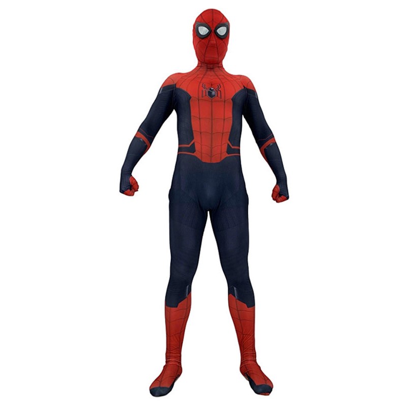 Marvel Comics Spider Man Upgraded Suit Far From Home Zentai Lycra Spandex Tuta Film Costumi Cosplay Carnevale Halloween