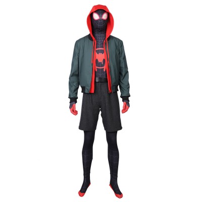 Marvel Comics Spider Man Into The Spider Verse Miles Morales Movie Spider Man di Edizione Deluxe Costumi Cosplay Halloween