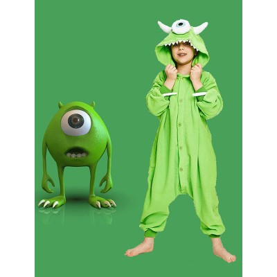 Costumi di per bambini Tuta di verde Tuta in poliestere in fibra di poliestere per bambini Halloween