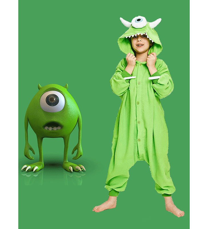 Costumi di per bambini Tuta di verde Tuta in poliestere in fibra di poliestere per bambini Halloween