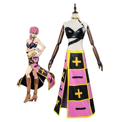 JoJos Bizarre Adventure Vento Aureo Golden Wind Trish Una Costumi Cosplay Halloween