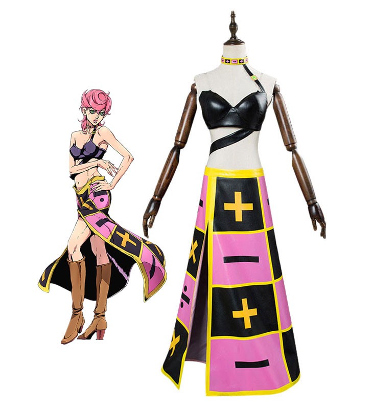 JoJos Bizarre Adventure Vento Aureo Golden Wind Trish Una Costumi Cosplay Halloween