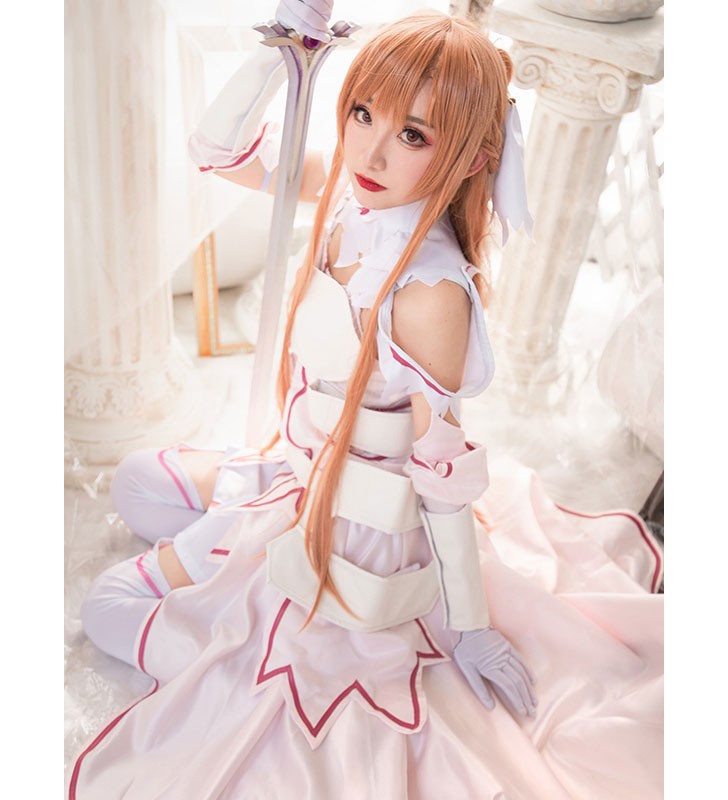 Inspired By Sword Art Online Alicization Lycoris YUKKI Asuna Yuki Asuna Costumi Cosplay Halloween