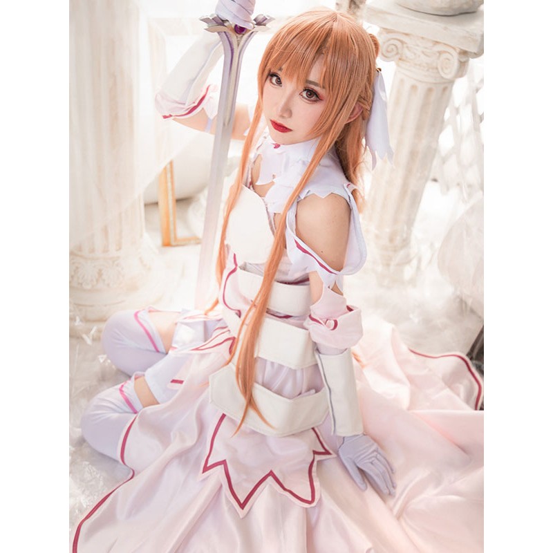 Inspired By Sword Art Online Alicization Lycoris YUKKI Asuna Yuki Asuna Costumi Cosplay Halloween
