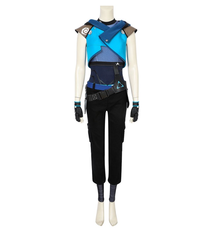 Valorant Jett Outfit Costumi Cosplay Carnevale Halloween