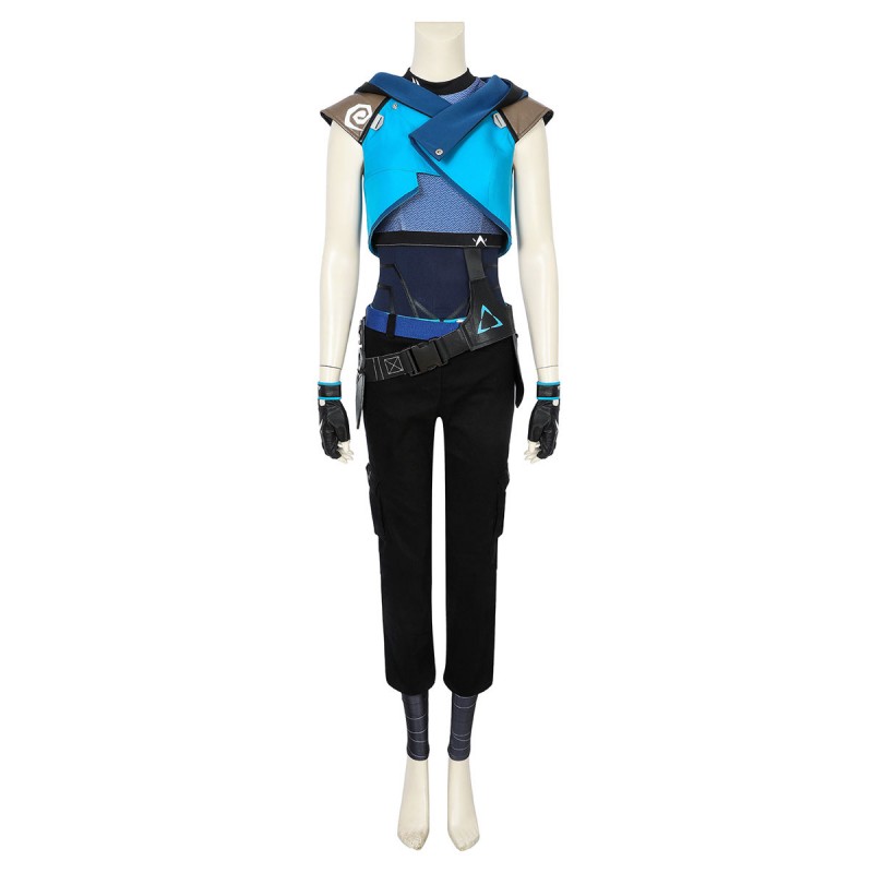 Valorant Jett Outfit Costumi Cosplay Carnevale Halloween
