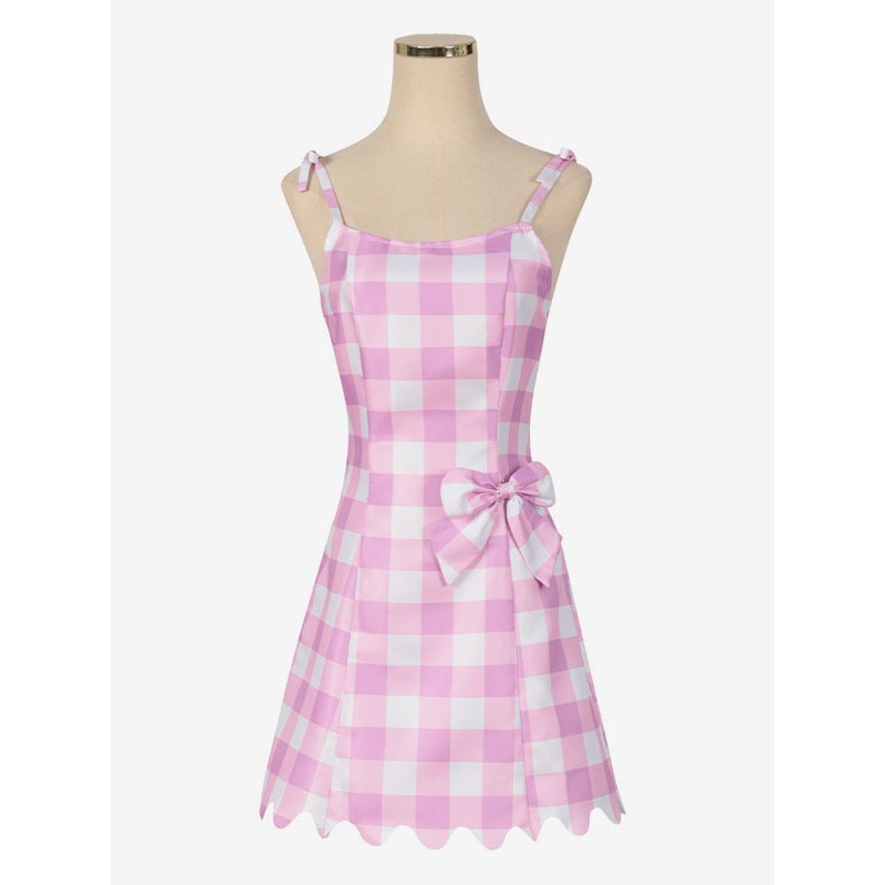 Barbie Movie Cosplay Barbie Cosplay Abito rosa Carnevale