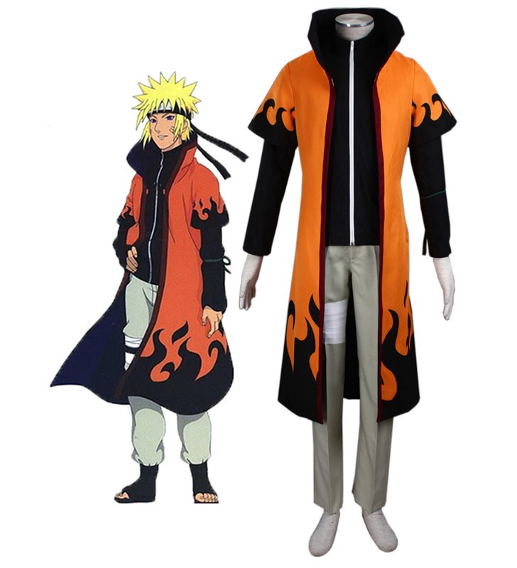 Naruto Uzumaki Naruto Sixth Hokage Uniform Anime Costumi Cosplay Carnevale Halloween