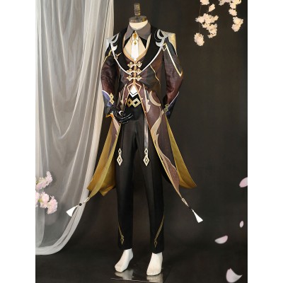 Gioco Genshin Impact Zhongli per adulti Premium Suits Costumi Cosplay Carnevale Halloween