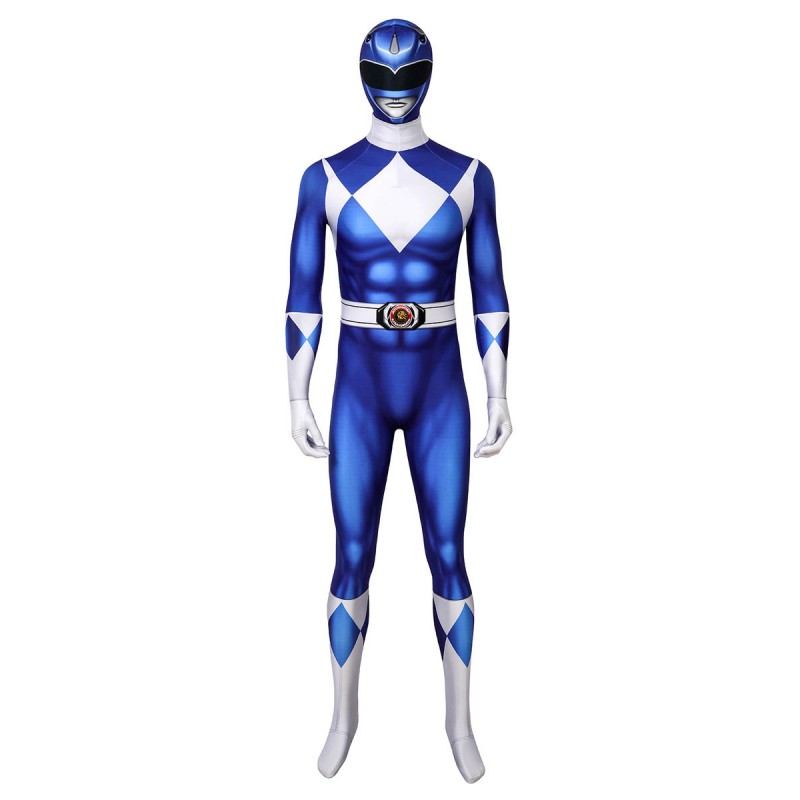 tuta Mighty Morphin Power Rangers Blue Ranger Zentai Costumi Cosplay